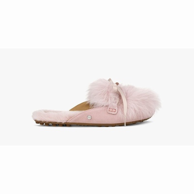 Mocassins UGG Shaine Fluff Mulher Rosa | PT-WLJZE